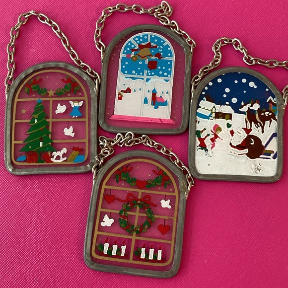 1991 ARTMK vintage stained glass ornaments - Picture 6 of 10